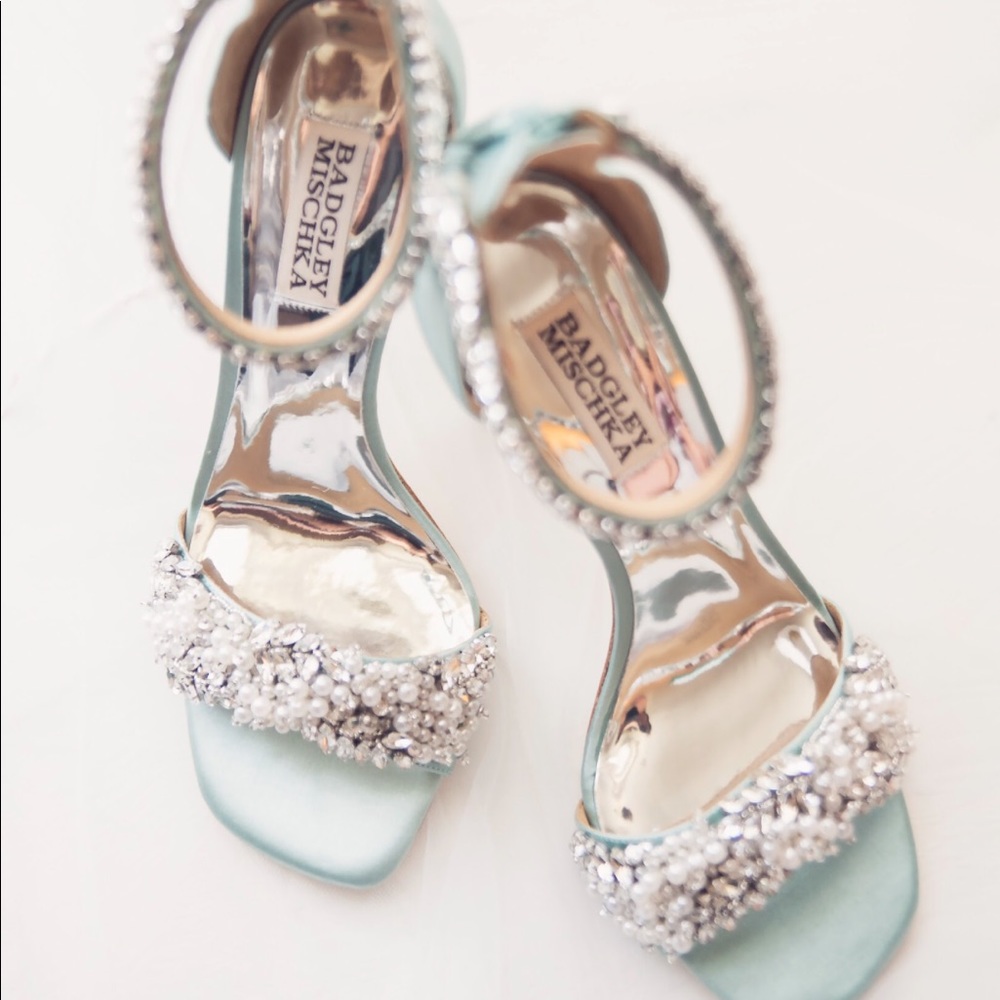 Badgley Mischka Fiorenza Crystal Embellished Heels